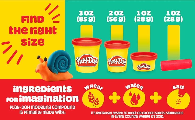 Play-Doh 30 Pack Spooky Colors, Individually Wrapped 1 Ounce Sticks for Halloween, Trick or Treat, or Fall Seasonal Arts & Crafts for Kids 2+