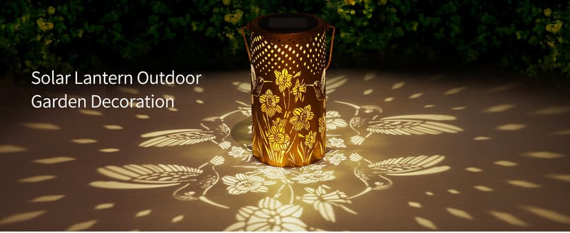 Solar Lanterns Outdoor Waterproof Hummingbird Garden Decorations Gifts for Women Gifts for Mom Grandma Birthday Gifts Hanging Solar Lanterns Outdoor for Patio Decoration, Deck, Lawn, Passageway