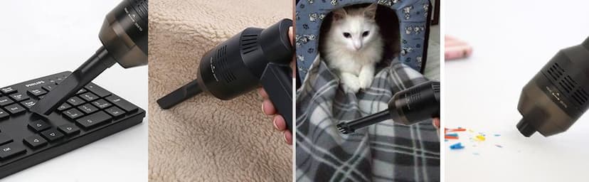 New Cordless Mini Computer Vacuum, Portable Vacuum Cleaner Keyboard Cleaner Kit - Cleaning Dust, Hairs, Crumbs, Scraps, Ash for Laptop, Keyboard, Computer,Car, Pet House, Sewing Machine