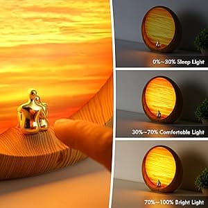 mamre Golden Sunset Lamp Gifts Idea Anniversary Valentine’s Birthday Mother's Day Gifts Home Decoration Unique Table Lamp Gift