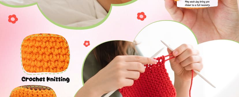 Get Well Gifts for Women After Surgery Recovery Cancer Care Feel Better Thinking of You Gift for Women Men Crochet Flowers Get Well Soon Hospital Bag Essentials Patients Comfort Cheer Up Encouragement