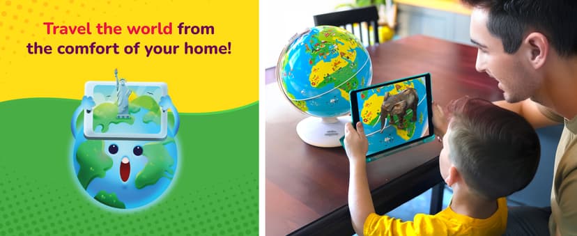PlayShifu Globe for Children – Orboot Earth: Interactive Kids Globe with 1000+ Facts on Animals, Places & Monuments | Tech-Powered Learning Toy & STEM Gift for Kids Ages 4–10