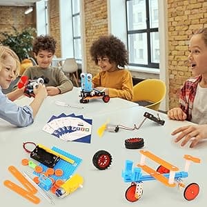 STEM Kits for Kids Crafts 6-8 8-12, Boys Gifts Toys for 6 7 8 Year Old Boy Birthday Gift Ideas, STEM Toys Crafts 6+ 7+ yr, Robotics Science Kits Activities Robot Building Age 8-10 9 10 11 12 13 14