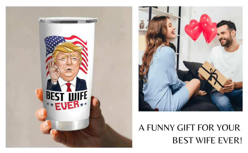 Gifts for Wife from Husband - Wedding Anniversary for Women, Birthday, Christmas, Valentines Day, Mothers Day Gifts for Her - Wife Gift Ideas - 20 Oz Stainless Steel White Tumbler