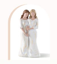 Sister Figurines - Best Friends Gifts for Women, Bestie Friendship Christmas & Birthday Gift
