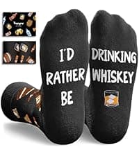 Zmart Drink Gifts for Men - Scotch Whiskey Socks for Drink Lovers, Beer Coffee Gifts