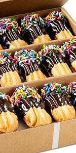 Italian Cookies Gift Basket | Chocolate Covered Cookies | 15 Cookies Individually Wrapped | Fresh Bakery Cookies | Birthday Food Gifts | Gourmet Cookies Gift | Kosher & Nut Free | Stern’s Bakery