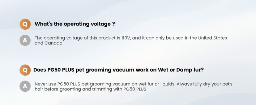 Dog Grooming Vacuum and Kit, Clipper Nail Trimmer Grinder, 2.5L Dust Cup 7 Grooming Tools 11000Pa Pet Vacuum for Shedding Grooming, Dog Hair Vacuum, Home Cleaning, PG50 Plus