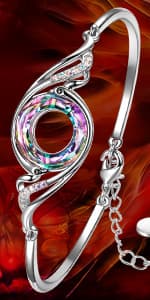 Kate Lynn "Rise From the Ashes Phoenix Necklace Made with Crystals from Austria, 18"+2" Necklace, Packaged with Jewelry Box, Birthday Gift for Women, Symbol of Luck and Renewal