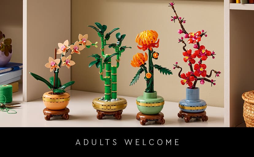 LEGO Botanicals Lucky Bamboo Building Set - Artificial Plant for Indoor Home Décor, Adults Ages 18+ - Fake Plant Decoration for Table, Desk, Office - Gift for Birthdays - 10344