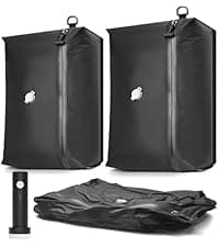 SUOCO 20 Combo Vacuum Storage Bags with Electric Pump, (4 Jumbo/4 Large/6 Medium/6 Small) Travel Clothes Space Saver Bags, Vacuum Seal Bags for Luggage Clothing Pillows Comforters Blankets