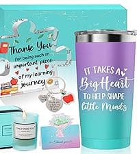 Teacher Gifts for Women, Christmas Teacher Appreciation Gifts from Student, Best Teachers Tumbler, Acrylic Plaque, Back to School Birthday Retirement Thank You End of Year Gift for Teachers