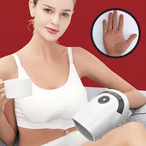 Gifts for Women,White Elephant Gifts for Adults - Hand Massager with Compression & Heating,Birthday Christmas for Men Women,Electric Hand Massager for Arthritis and Carpal Tunnel(White)