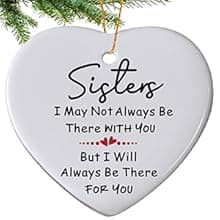 Sister Christmas Ornaments 2025,Sister Ornament for Christmas Tree,Best Sister Gifts,Friends Ornaments for Women,Friendship Gift for My Sister