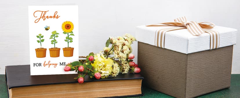 YiKaLus Cute Appreciation Card for Kindest Person, Great Thank You Card with Envelope for Women Men, Sweet Friendship Gift for Friends Classmates, Best Thank You Gift Ideas for Mom Dad