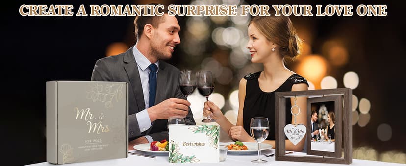 Wedding Gifts for Couples Personalized Wedding Gifts for Newlyweds Gift Wedding Picture Frame Mr and Mrs Wedding Presents for Newlyweds Bridal Shower Gift for Bride