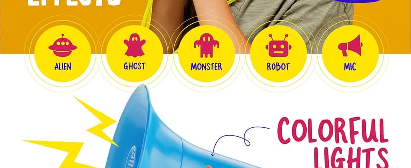 Voice Changer for Kids - Gifts for Kids - Voice Changing Device for Boys & Girls Ages 3-8+ Olds - Birthday Gifts for 3, 4, 5, 7, 8 Year Old Boy - Cool Outdoor Toys Gift Ideas for Kid, Toddler