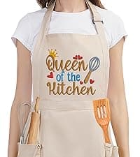 Fairy's Gift Funny Husband Apron, Men's Anniversary Christmas, Cool Birthday Gifts for Him, Husband Gifts from Wife, Manly Presents for Men, Grilling Kitchen Aprons with Pockets for Cooking Hubby Him