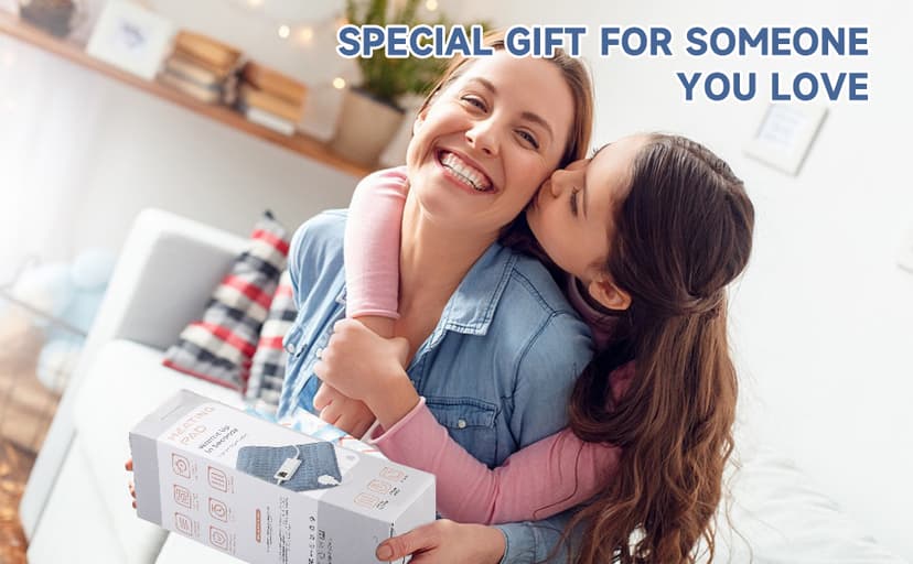 Heating Pad for Back Pain Cramps Relief, ZUODUN Electric Heating Pads for Neck/Shoulder/Leg with Auto Shut Off Large, 6 Heat Settings & Moist Heat Options, Christmas Gifts for Women, Men, Mom, Dad