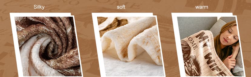 CENSIHER Gift for Wife from Husband to My Wife Blanket Wedding Anniversary Romantic Gifts for Women Birthday Christmas Valentine's Mother's Day Healing Thoughts Blanket Presents for Her