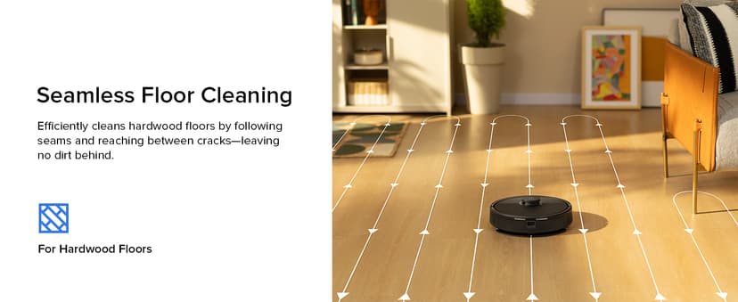 roborock Q7 L5 Robot Vacuum and Mop Combo, 8,000Pa Suction, Upgraded from Q5 Pro, Dual Anti-Tangle System, LiDAR Navigation, Multi-Level Mapping, Self-Charging Robotic Vacuum Cleaner, Black