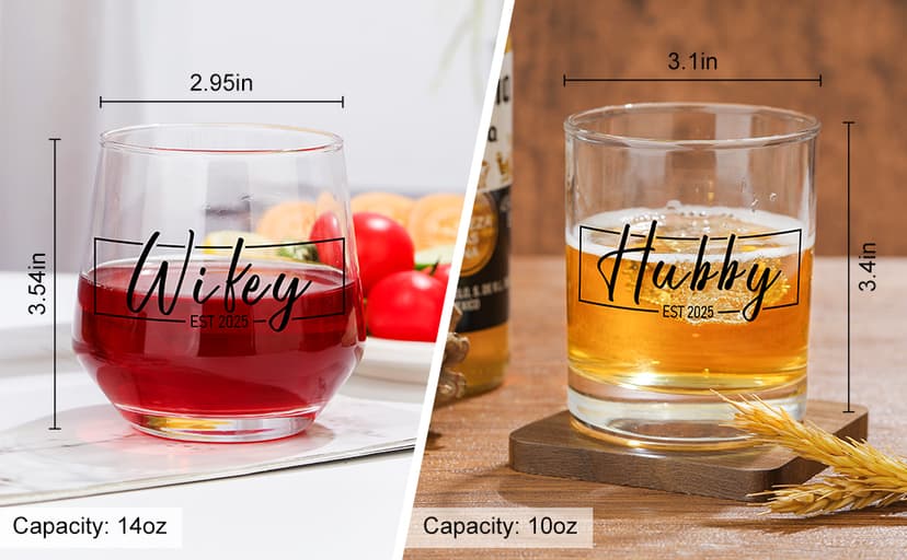 Wedding Gifts for Couples Mr and Mrs Gifts Wedding Gifts for Newlyweds Bridal Shower Gifts for Bride and Groom Just Married Gifts Hubby and Wifey Gifts Newly Wed Gifts for Couple Gifts for Him and Her