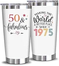 NewEleven 60th Birthday Wine Tumbler - 1965 Birthday Gift For Women | 12 Oz Capacity | Happy 60th Celebration Gift | For Mom, Wife, Aunt