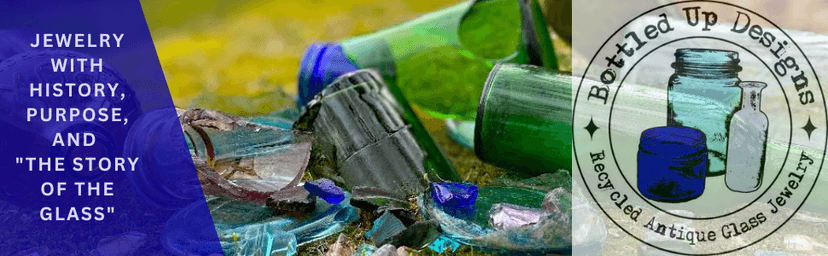 Bottled Up Designs Handmade Brass Drop Earrings, Sterling Silver, Eco Friendly, Recycled Vintage Bottles, Made in USA, Birthday Gifts, Mothers Day, Women, Anniversary