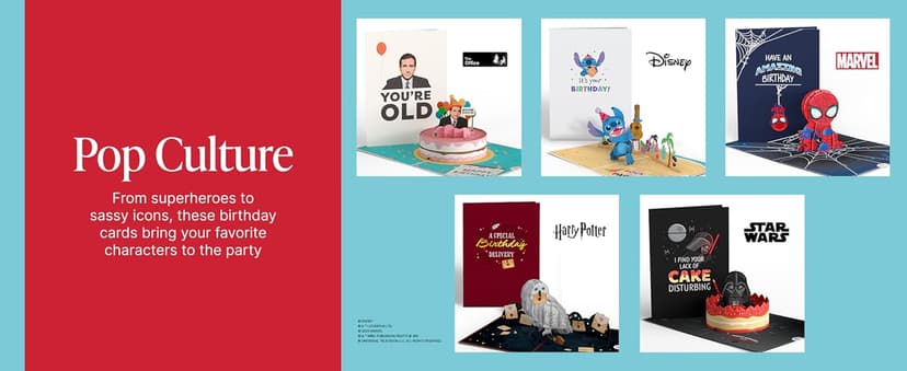 Lovepop Birthday Pop-Up Card for Her, Him, Girls, Boys - 3D Celebration Cards - Yay Happy Birthday - 5" x 7" - Blank Notecard & Envelope Included