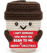 Best Boss Gifts for Women Men Christmas Stocking Stuffer Birthday Boss Day Gifts for Leader Manager Supervisor Crochet Coffee Mug Cup Desk Office Decor for Coffee Lover Best Boss Retirement Bosses Day