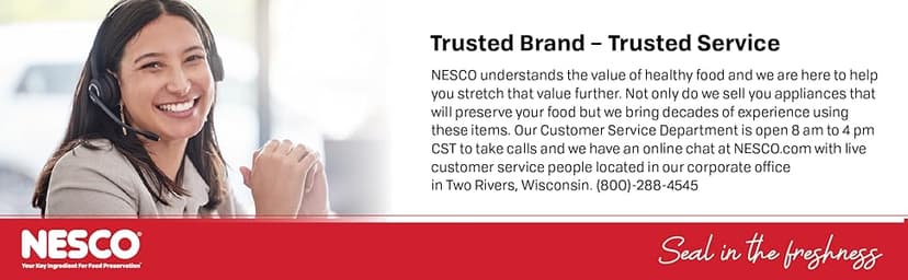 Nesco Deluxe Food VS-12 Vacuum Sealer, 130 Watts, Kit Bags & Viewing Lid, Compact, Silver