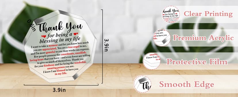 Thank You Gifts for Coworkers Women Man Mentor Gifts for Women Appreciation Gift for Friends Bestie Thank You Plaque Home Office Decor Coworker Leaving Gift