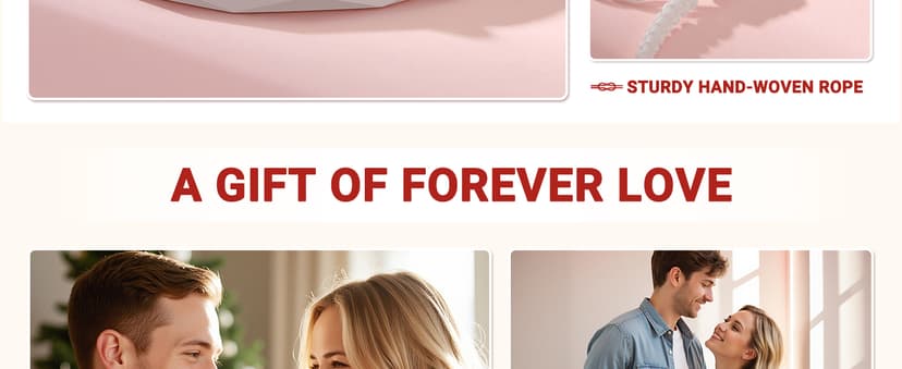 UNGENT THEM Pinky Promise Knot Couples Bracelets Anniversary Christmas Valentines I Love You Gifts for Boyfriend Girlfriend Women Men