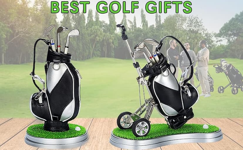 Gifts for Men, Golf Pen Holder Desk Accessories for Men Women Golfers, Birthday Graduation Gifts for Him Her, Dad Gifts for Dad Husband from Daughter Son Wife, Funny Home Office Decor Gadgets for Boss