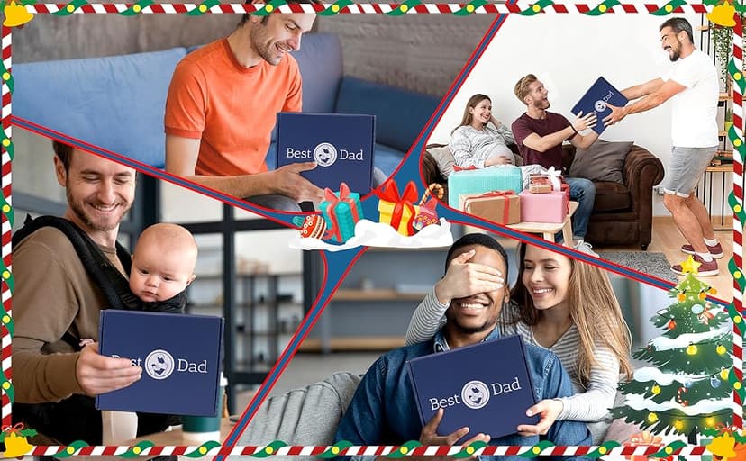 New Dad Gifts Box, 9 Pcs First Time Dad Gifts, Dad to Be Gifts for 1st Time with Tumbler Hat Onesie Socks Keychain for Baby Shower,Unique Kit for Soon to Be or Expecting Father