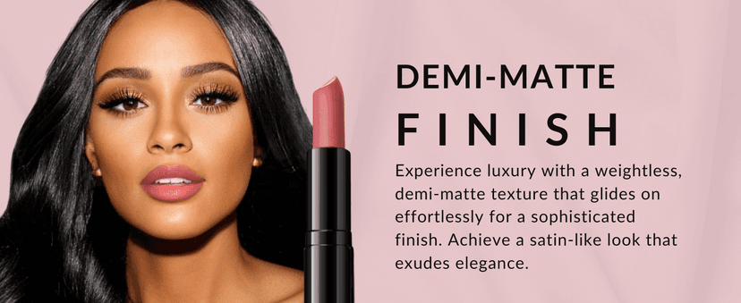Flori Roberts Luxury Lipstick, Vibrant Lip Makeup for Women of Color or Deeper Skin Tones, Demi-Matte Texture, Hydrates and Conditions Lips