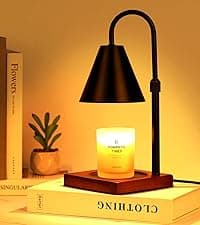 Modern Candle Warmer Lamp with Timer, Dimmable Candle Lamp Warmer, Men Women Christmas Birthday Gifts, Black Candle Warmer, Adjustable Candle Light Warmer, Cozy Living Room Bedroom Home Decor