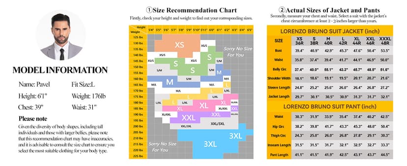 Mens Suit 2 Piece Suits for Men One Button Slim Fit Solid Jacket & Pants Tuxedo Set Business Wedding Party