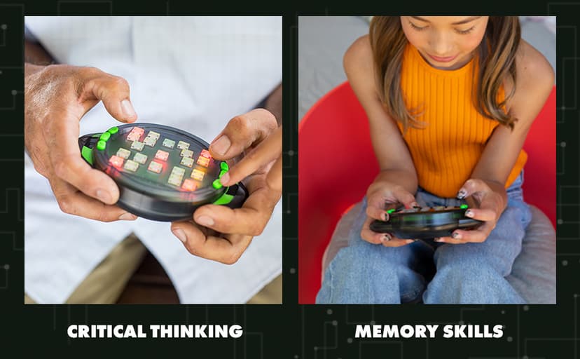 Educational Insights BrainBolt - Handheld Memory Game with Light and Sound, Electronic Brain Games, Single Player Brain Teasers for Kids Teens, & Adults, Gamer Gifts for Boys & Girls Ages 7+