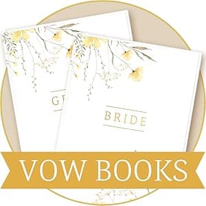 All-In-One Wedding Planner Book | Wedding Planning Organizer, Bridal Planner & Vow Books Set | Wedding Countdown Calendar | Bride Planner | Wedding Gift