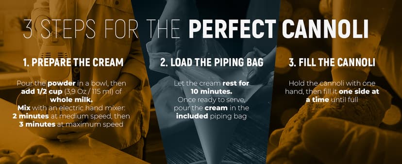 Cannoli, Gourmet Cookies. Biscotti DIY - Cannoli Experience, GIFT basket, Biscotti Italian Cookies, European Cookie, Prime Gifts for Christmas, for Friend, Women, Men or Grandma. CRAFT Your Sicilian Cannoli at Home!