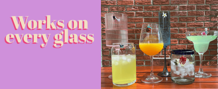 Simply Charmed Christmas Wine Glass Charms - Set of 6 Magnetic Drink Markers Great for Stemless Glasses - Winter Holiday Hostess Gift