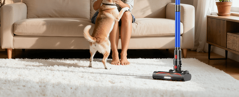 NADALY Cordless Vacuum Cleaner, 550W 45Kpa 65Mins Vacuum Cleaners for Home, Stick Vacuum with LED Display, Anti-Tangle, Self-Standing, 8-in-1 Lightweight Vacuum for Hardwood Floor/Carpet/Pet Hair