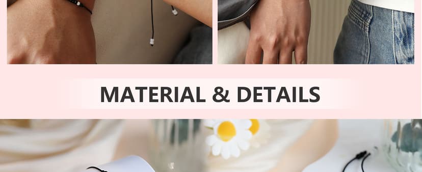 UNGENT THEM Pinky Promise Matching Bracelet for Couples Soulmate Man Distance Relationship Gifts for Women Men Him Her…