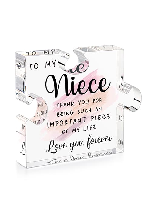 Bestie Gifts for Women Friendship - 0.6" Thickness Acrylic Puzzle & Gift Box,Gifts for Friends Female,Friend Keepsake for Women Birthday,Bff Soul Sister Work Bestie Gift for Thankgiving Present