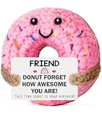 MBL Anniversary for Men Women Her - Funny Small Cute Crochet Duck Gifts for Women Men Wife Husband Girlfriend Boyfriend Fiance Couple Lover Him Birthday Wedding Christmas Stocking Stuffers Present