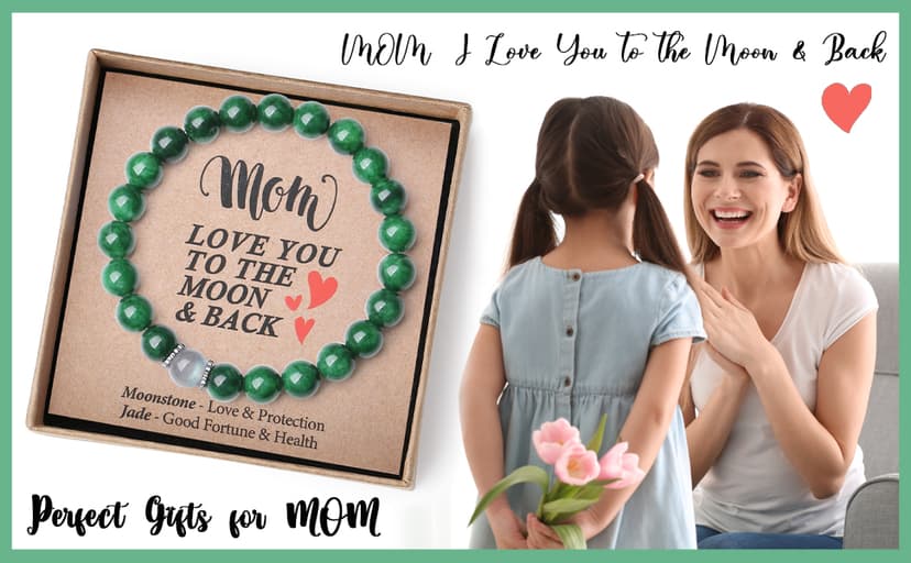 Unique Gifts for Mom - Handmade Crystal Bracelet with Meaning - Comes in Gift Box and Crystal Card