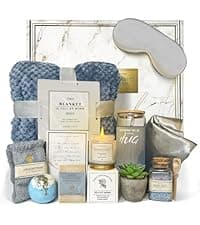 Gift Baskets for Women,11PC Care Package with Moon Lamp,Grief,Get Well Soon After Surgery,Birthday,Think of You,Thank You,Sympathy