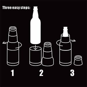 Stepstall Can Cooler Beer Bottle Holder with Beer Opener, 4-in-1 Design Slim Can Beer Bottle Insulators, Double Walled Stainless Steel Insulated, 12 OZ Beer Gifts for Men Father(Black American Flag)