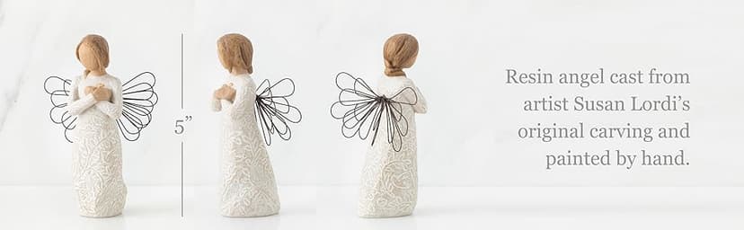 Willow Tree Remembrance Angel (Lighter Skin), Memories…Hold Each one Safely in Your Heart, A Gift to Express Sympathy, Comfort, Remembrance and Healing, Sculpted Hand-Painted Figurine